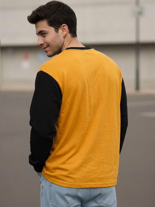 Leotude Men Colourblocked T-shirt - Image 3