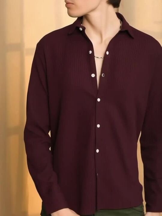 CAHOOT Men Spread Collar Comfort Casual Regular Fit Shirt - Image 3