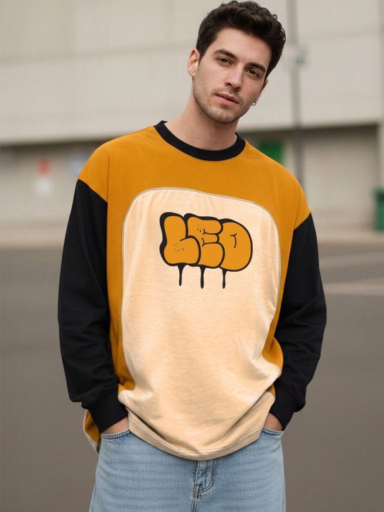 Leotude Men Colourblocked T-shirt - Image 5